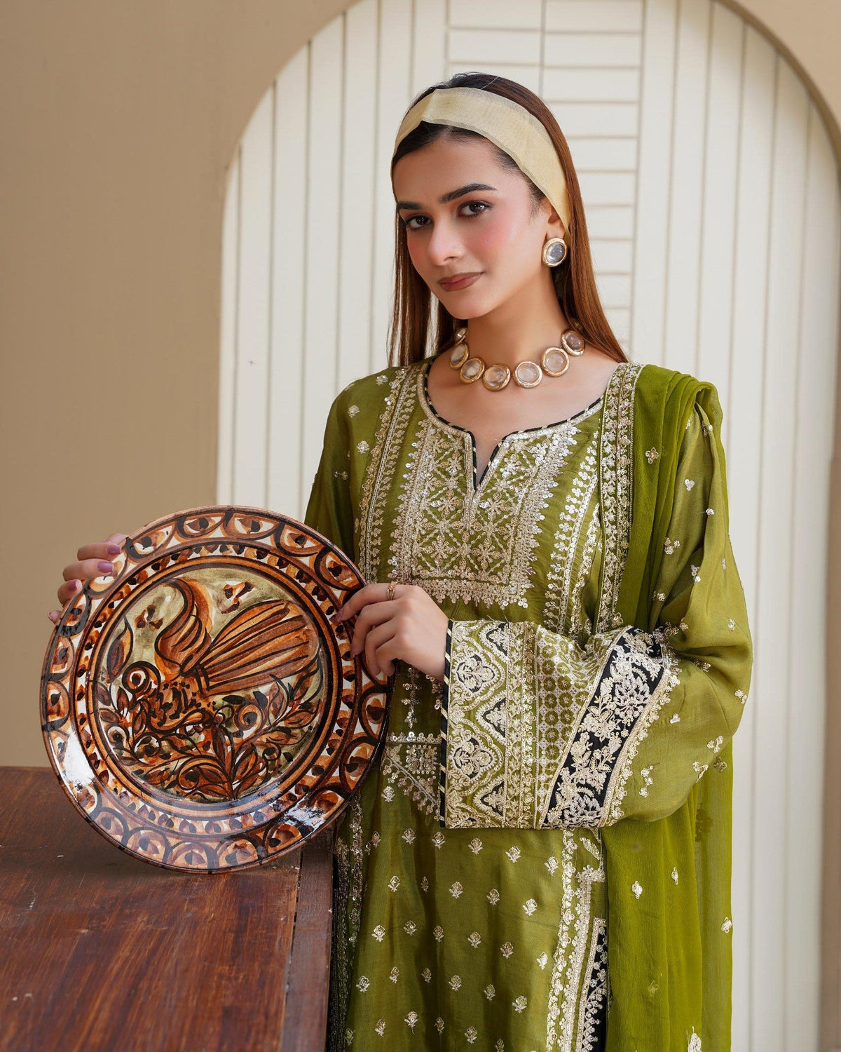 Festive Embroidered Silk Shalwar Kameez Online in UK USA Canada