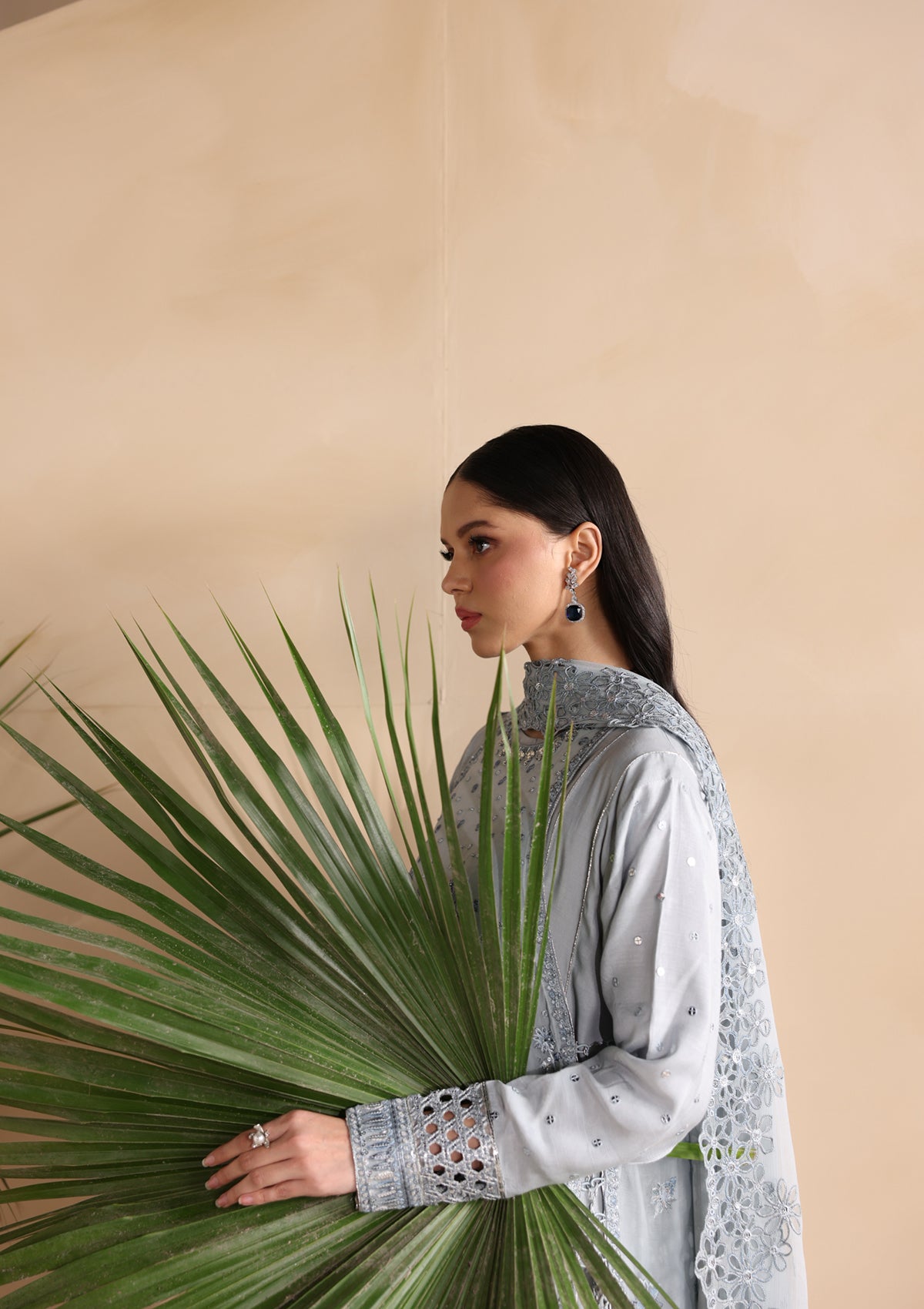Chiffon Embroidered Festive Suit Online in Sri Lanka India Australia