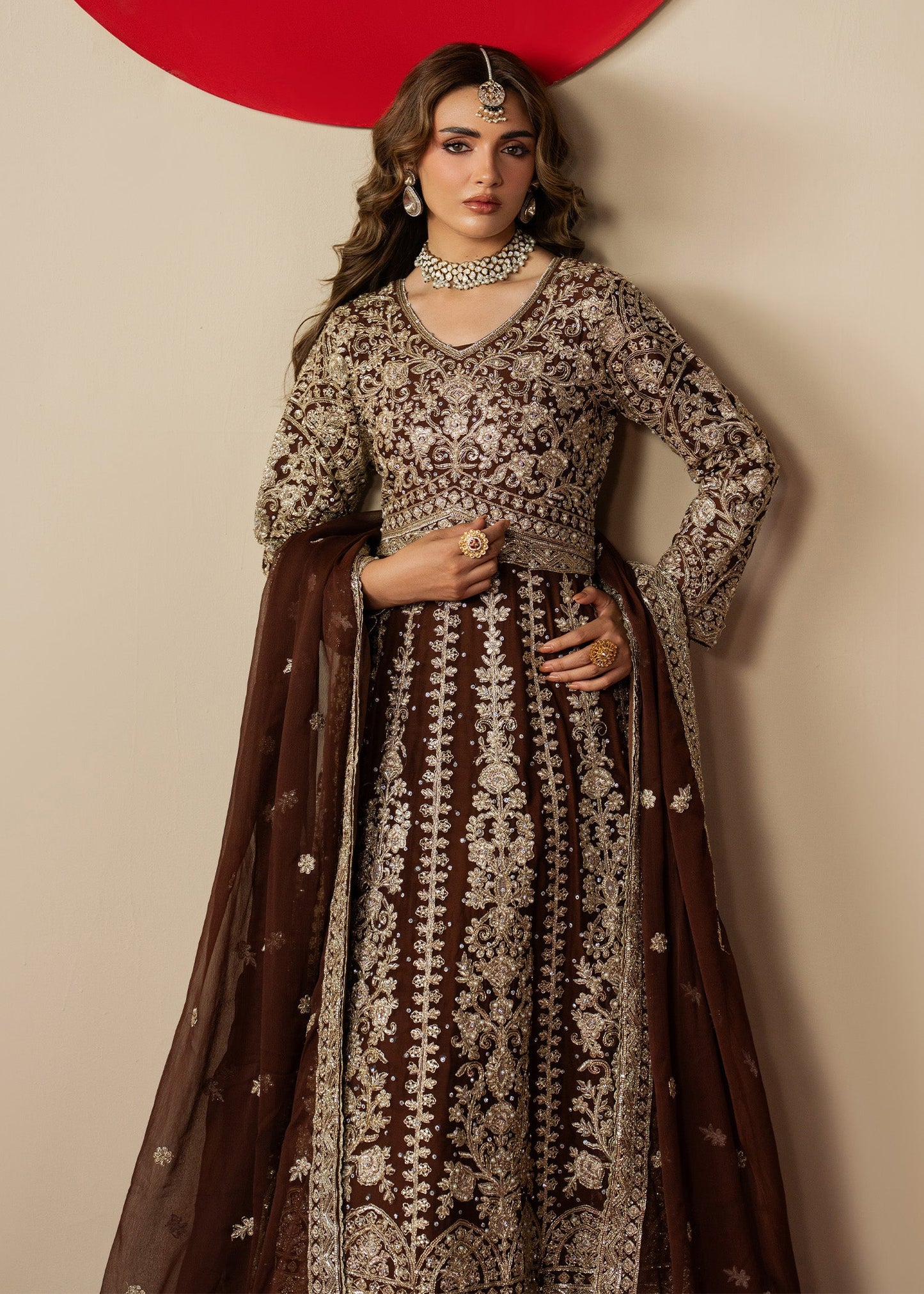 Chiffon Embroidered Maxi for Guest Wear Online in UK USA Canada