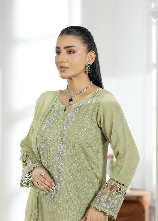 Chiffon Embroidered Suit with Dupatta Online in Sri Lanka India Australia