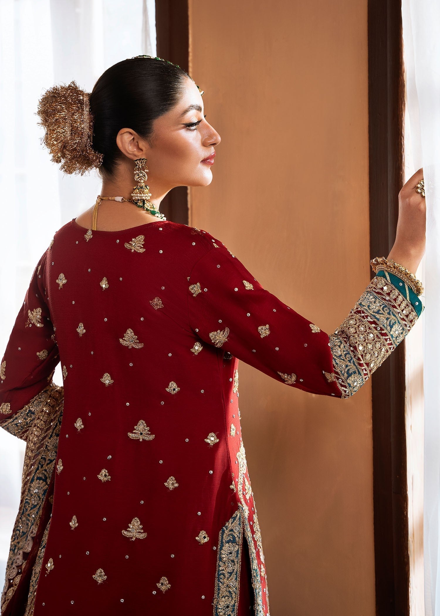 Chiffon Gharara with Dupatta Online in Dubai UAE Abudhabi Ajman Sharjah