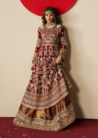 Chiffon Maroon Embroidered Lehenga Choli Online in KSA Riyadh Saudi Arabia Oman Bahrain Qatar