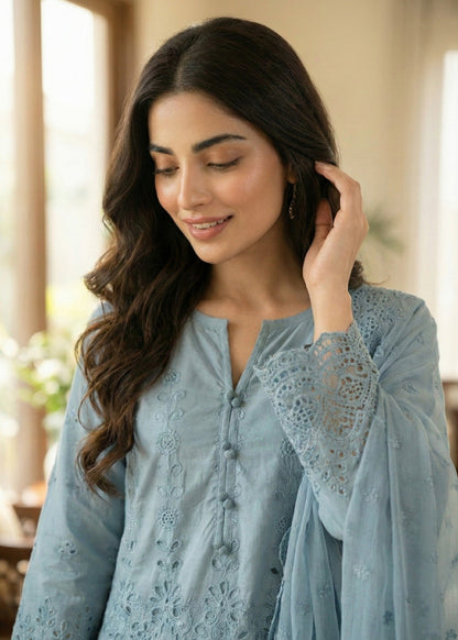Chikankari Cotton Party Wear Suit for Women Online in UK USA Canada