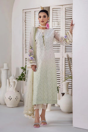Hand Embroidered Pure Cotton Chikankari Suit
