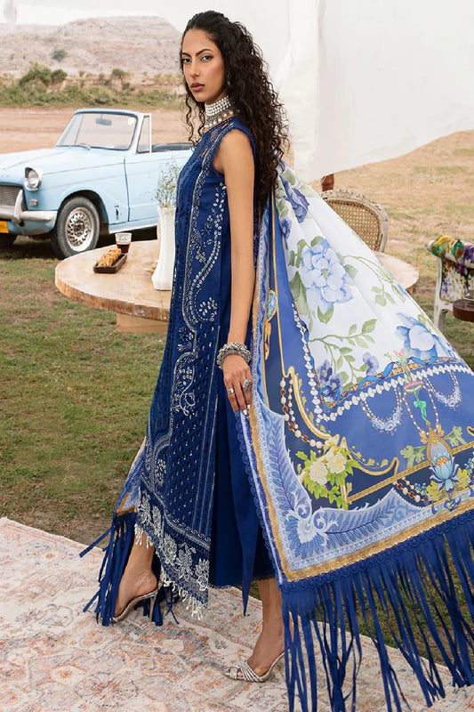 Blue Chikankari Lawn Suit