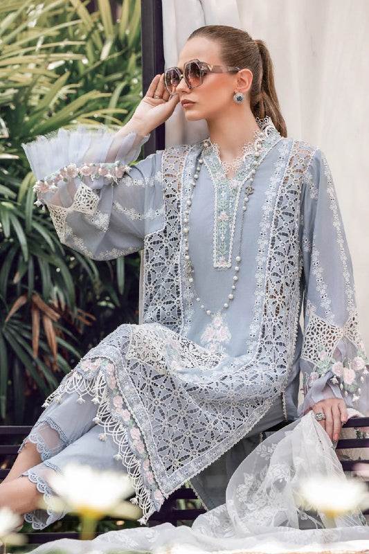 Icy Blue Chikankari Lawn Suit
