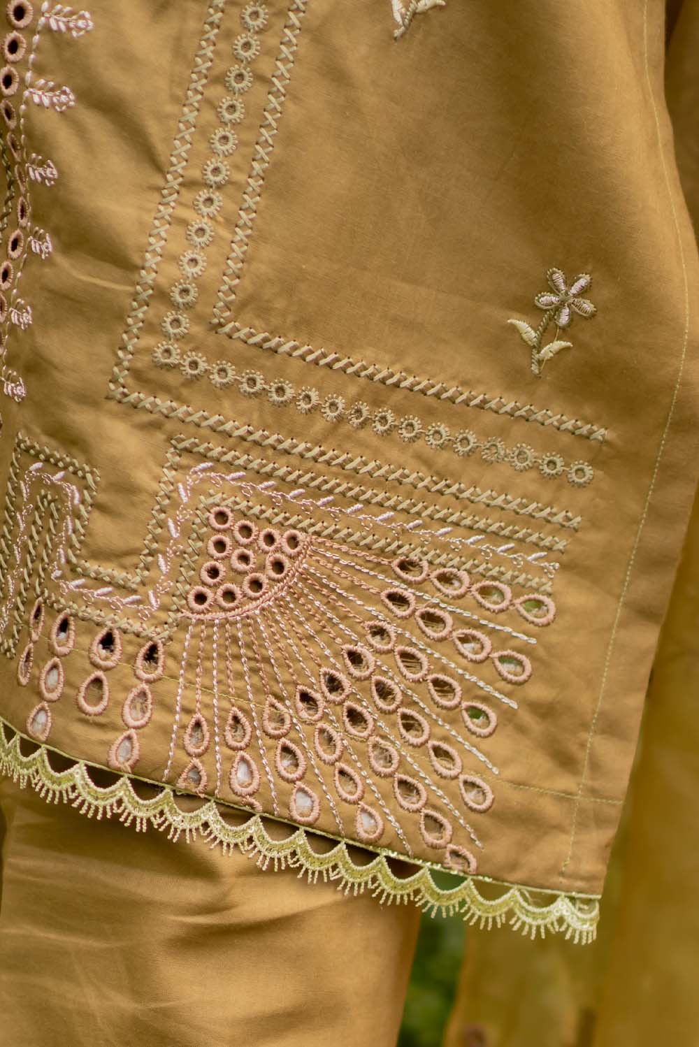 Embroidered Kurta with Pants