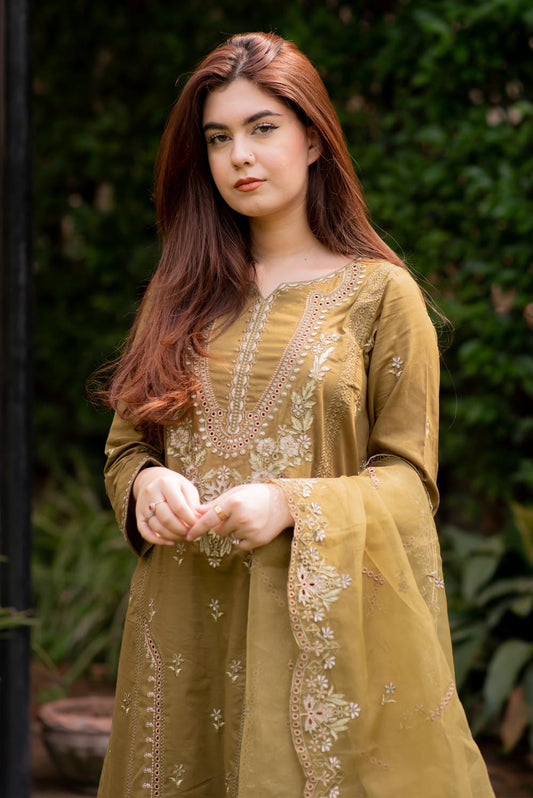Embroidered Kurta with Pants