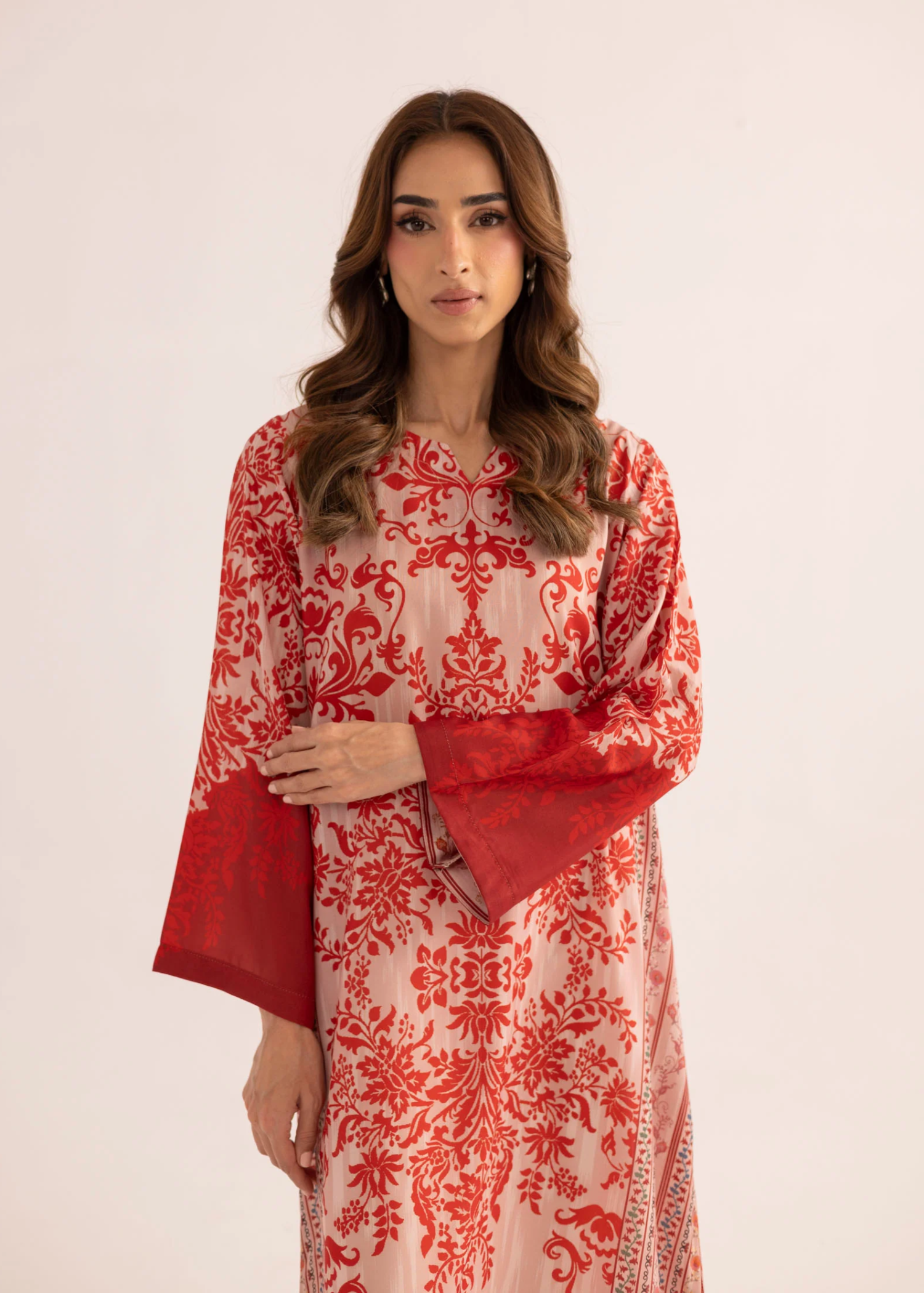Chili Red Kaftan for Women Online in Dubai DXB UAE Abudhabi Meena Bazaar