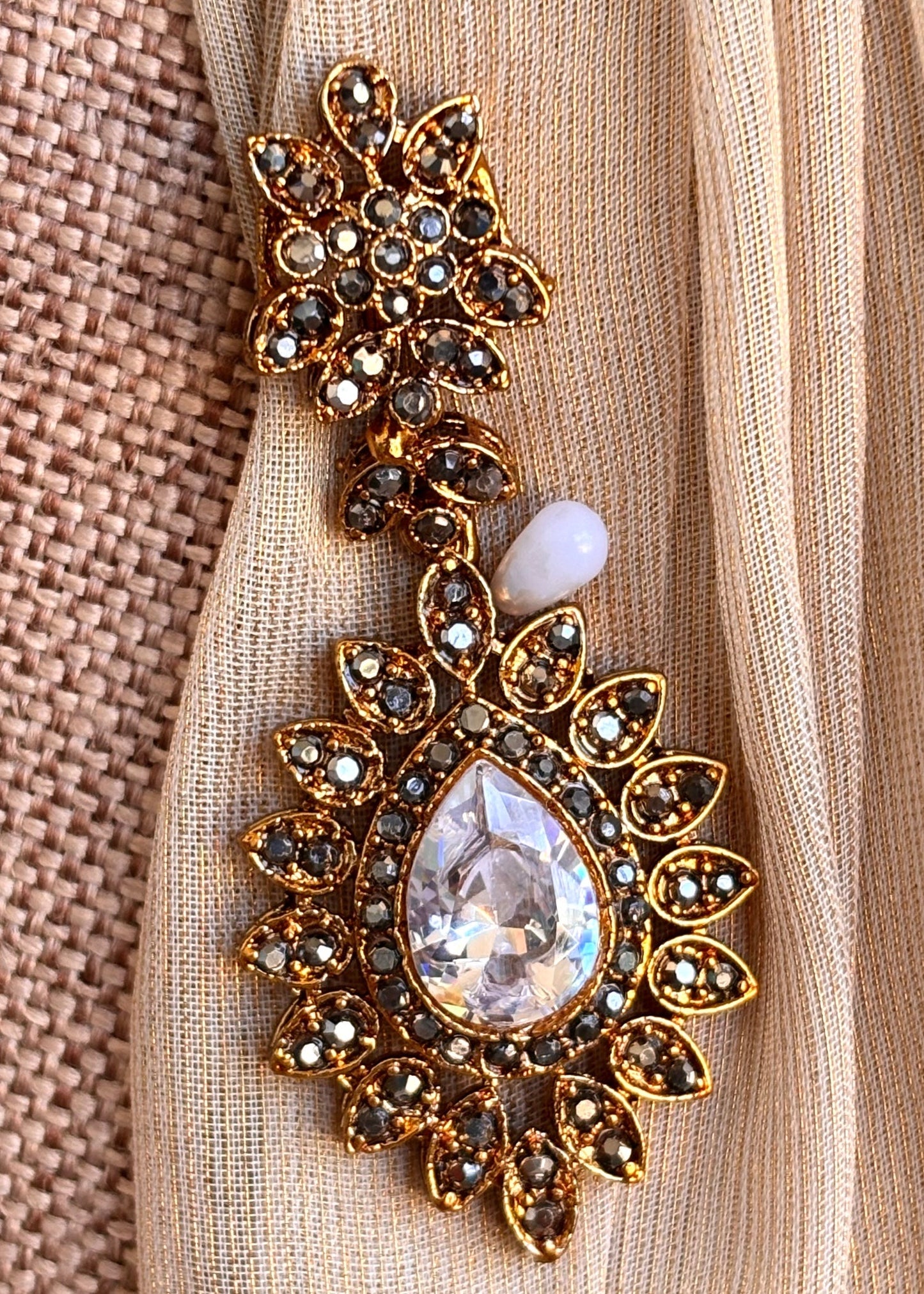 Classic White Crystal Necklace and Earrings Set Online in UK USA Canada