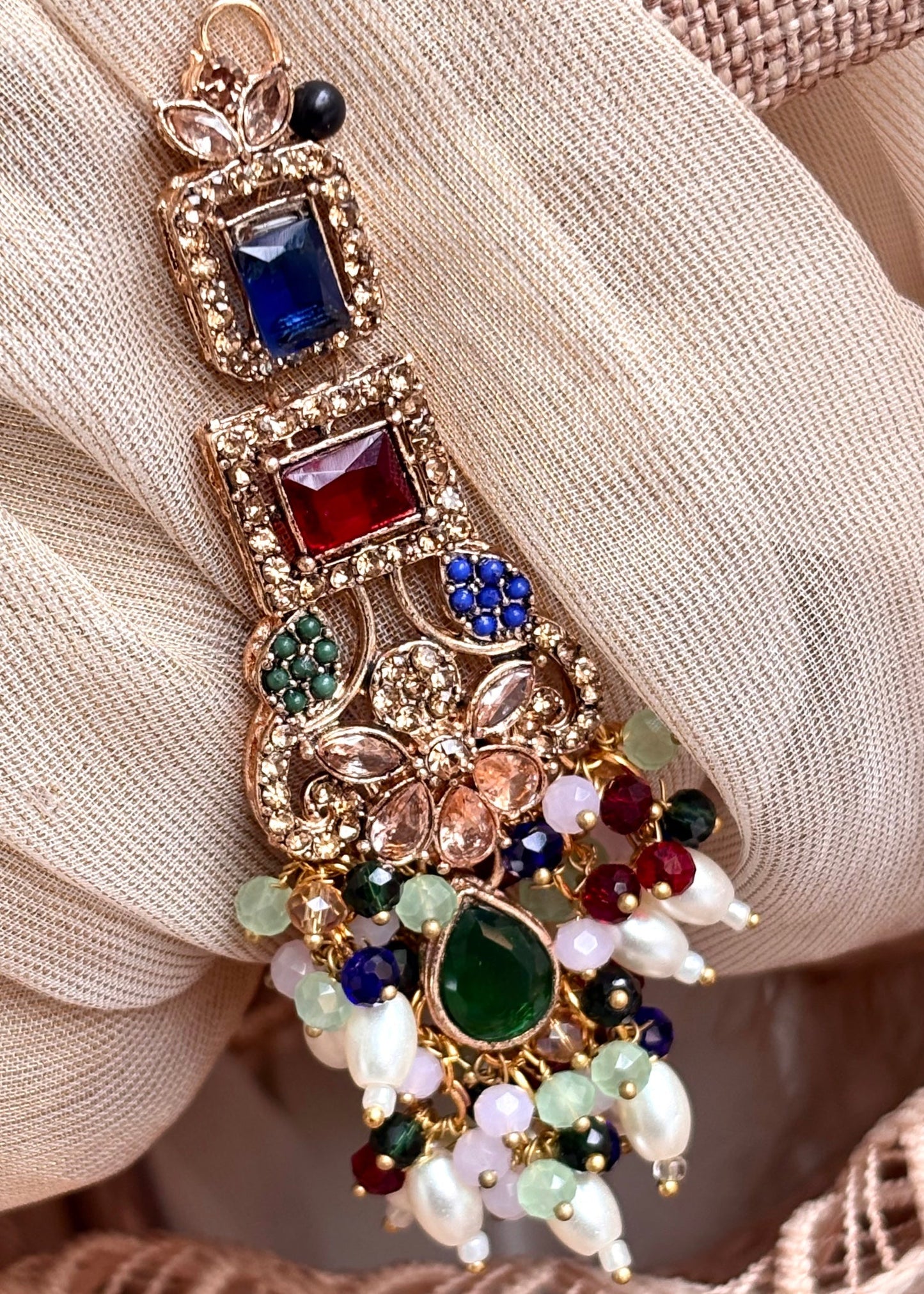 Colorful Elanique Jewelry Set for Festive Occasions Online in KSA Riyadh Saudi Arabia Oman Bahrain Qatar
