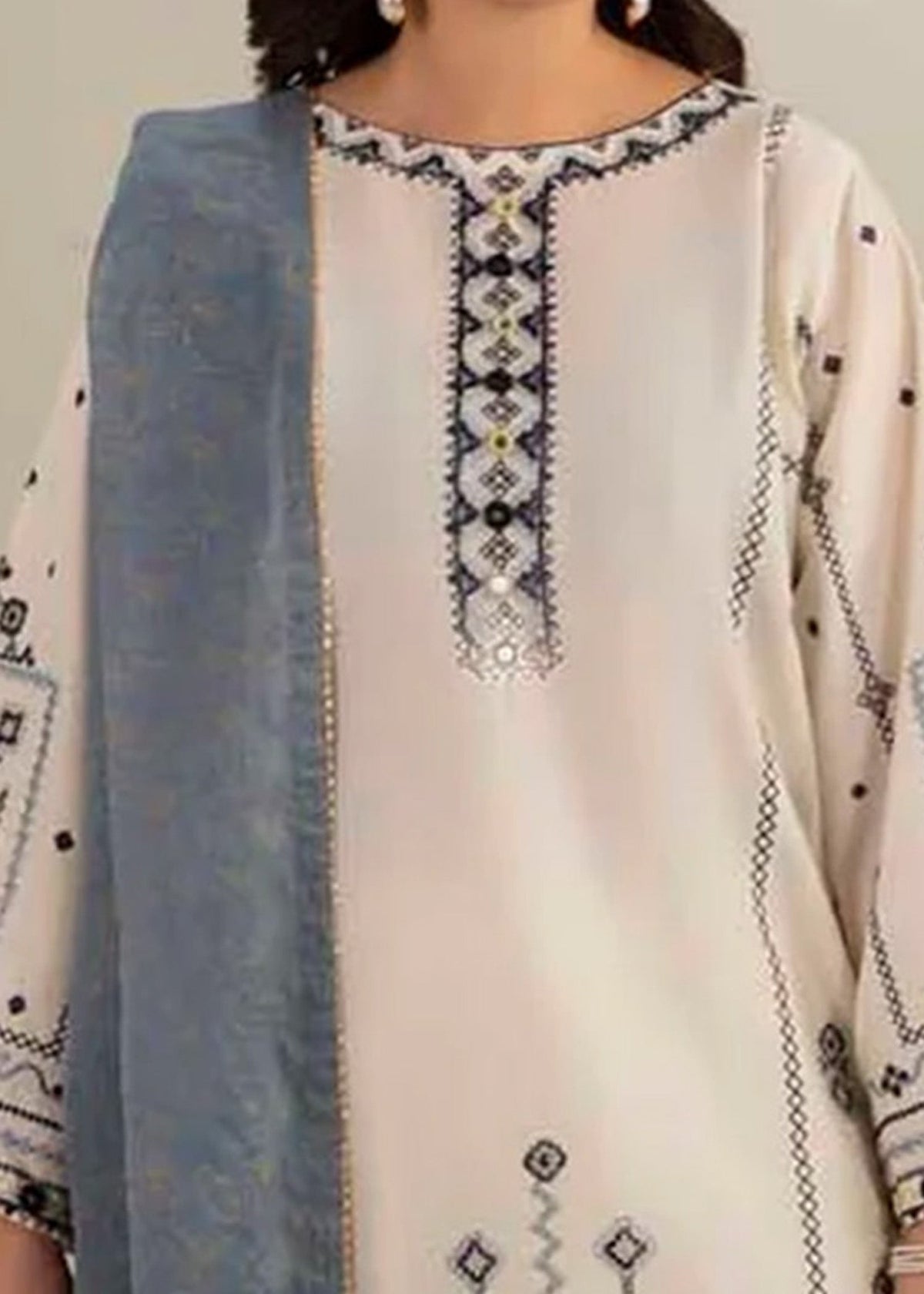 Cotton Farshi Shalwar with Hand Painted Dupatta Online in Sri Lanka India Australia