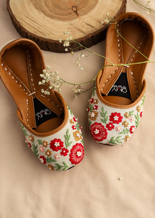Cotton Khussa Mojari Wedding Shoes Online in UK USA Canada