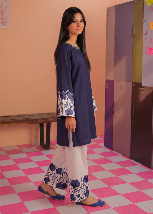 Cotton Kurta Set for Women Midnight Blue Online in Sri Lanka India Australia