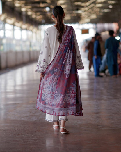 Cotton Lawn Embroidered Salwar Kameez Online in KSA Riyadh Saudi Arabia Oman Bahrain Qatar
