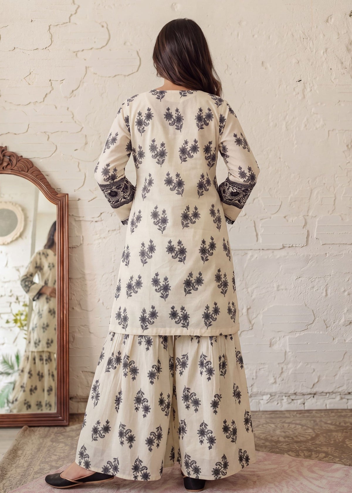 Cotton Patchwork Sharara for Women Online in KSA Riyadh Saudi Arabia Oman Bahrain Qatar