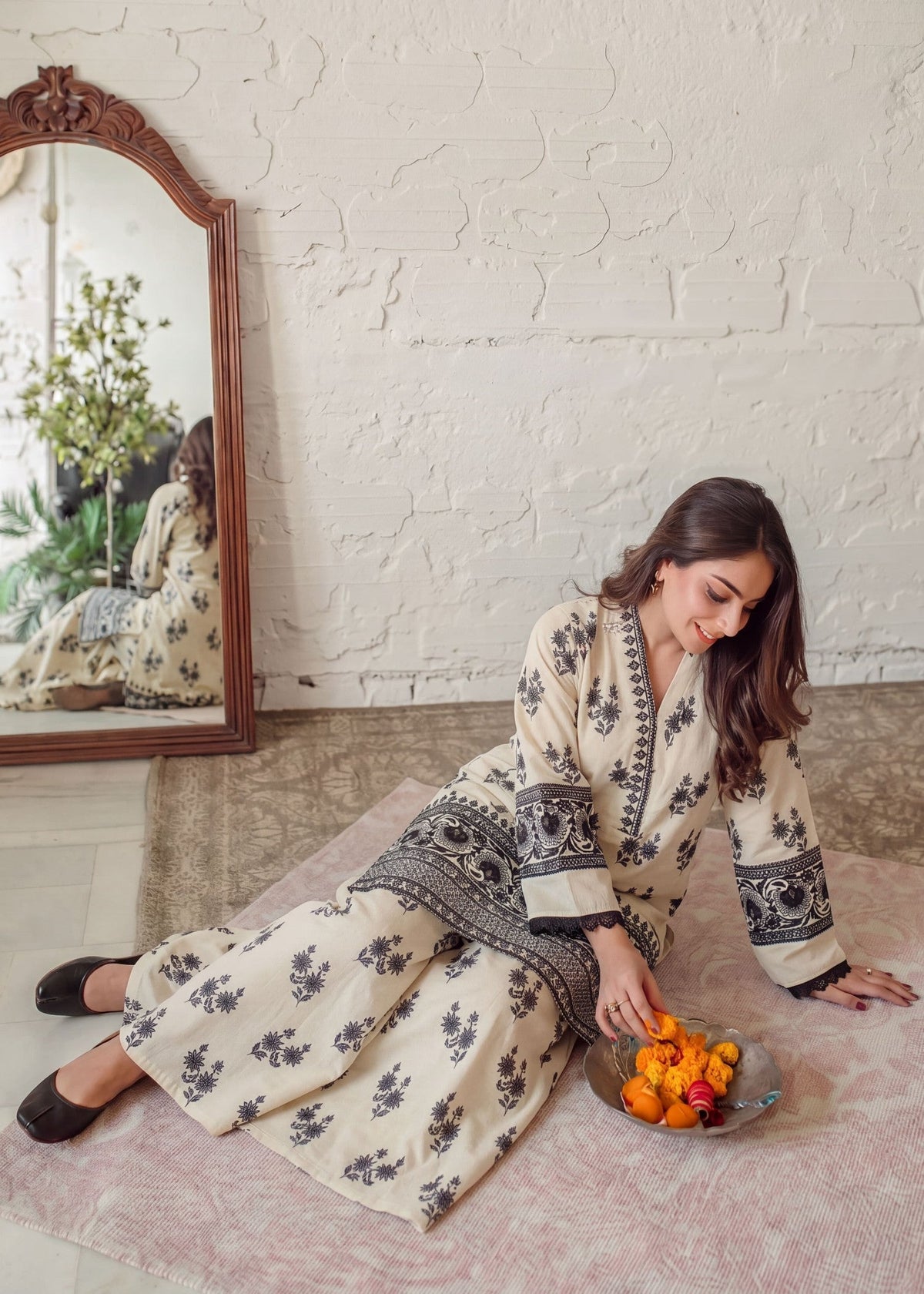 Cotton Patchwork Sharara Set Online in Dubai UAE Abudhabi Ajman Sharjah