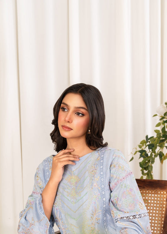 Cotton Silk Embroidered Suit for Women Online in Sri Lanka India Australia