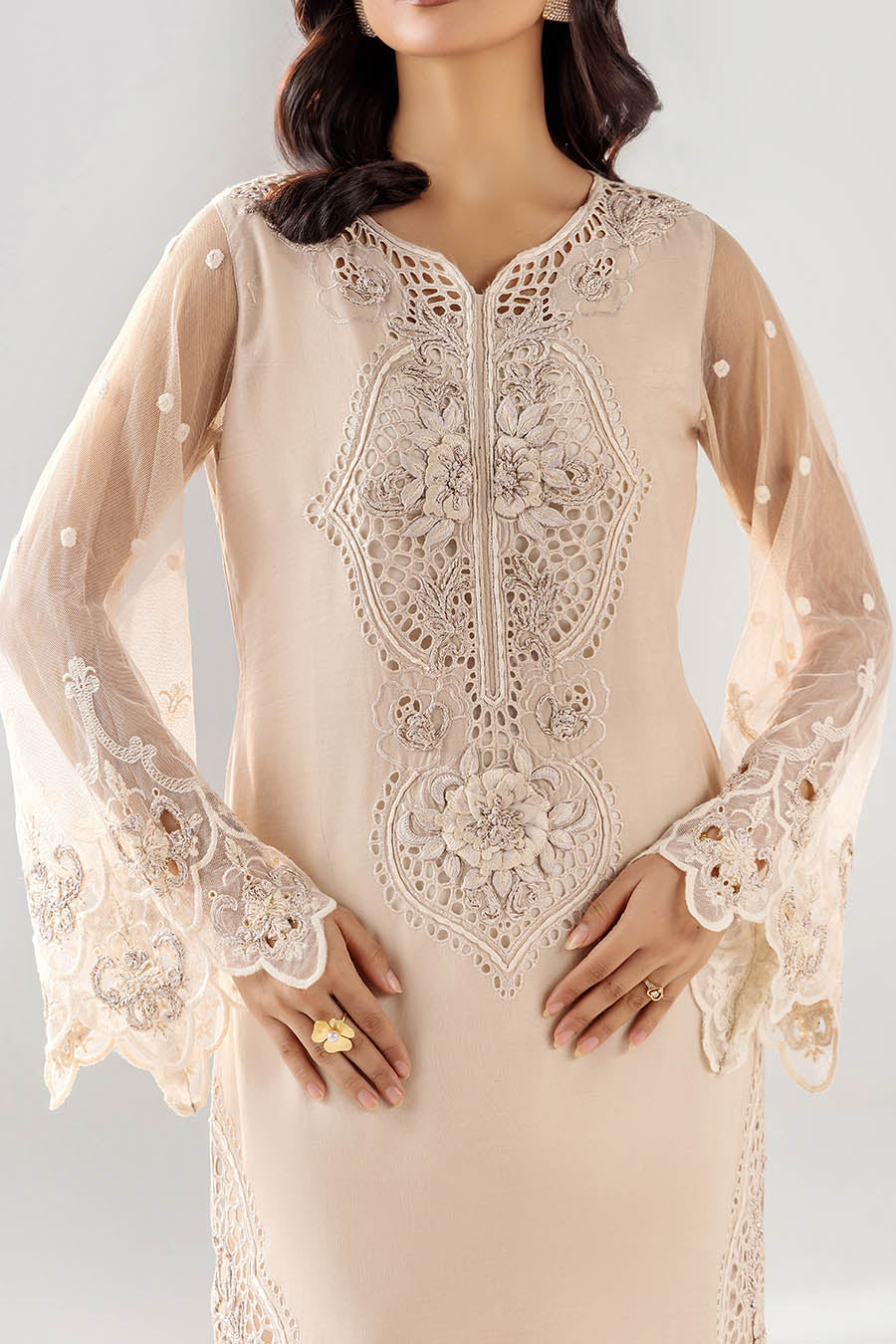 Cotton Suit with Elasticized Trousers Online in Sri Lanka India Australia
