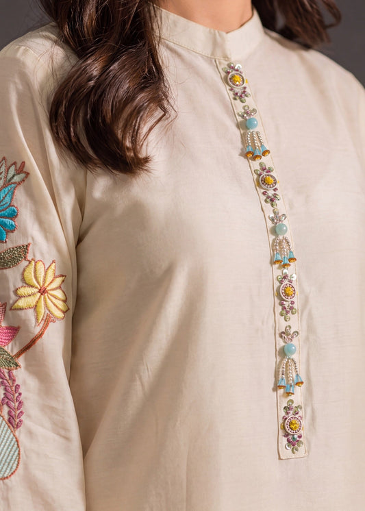 Cotton Wheat Embroidered Ladies Suit Online in Sri Lanka India Australia