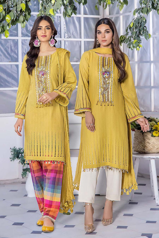 Hand Embroidered Pure Cotton Chikankari Suit