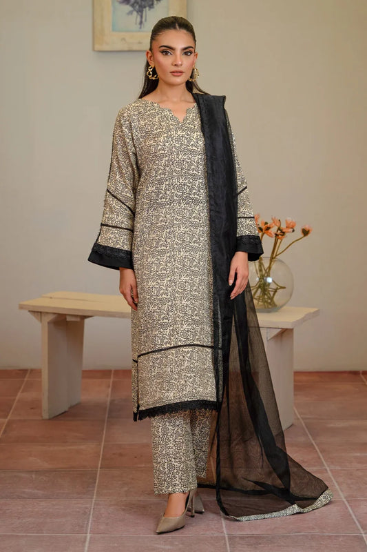 Long Cotton Kurta Set with Dupatta