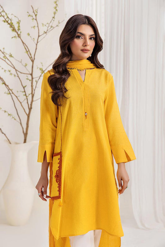Hand Embroidered Pure Khaadi Cotton Suit