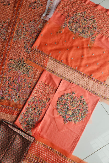 Heavy Embroidered Lawn Suit