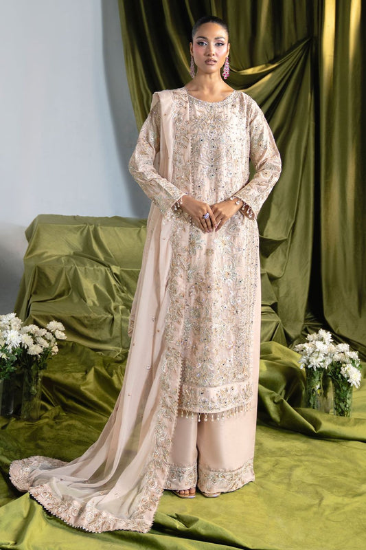 Cream Embellished Charmuse Wedding Suit Online in Dubai UAE Abudhabi Ajman Sharjah