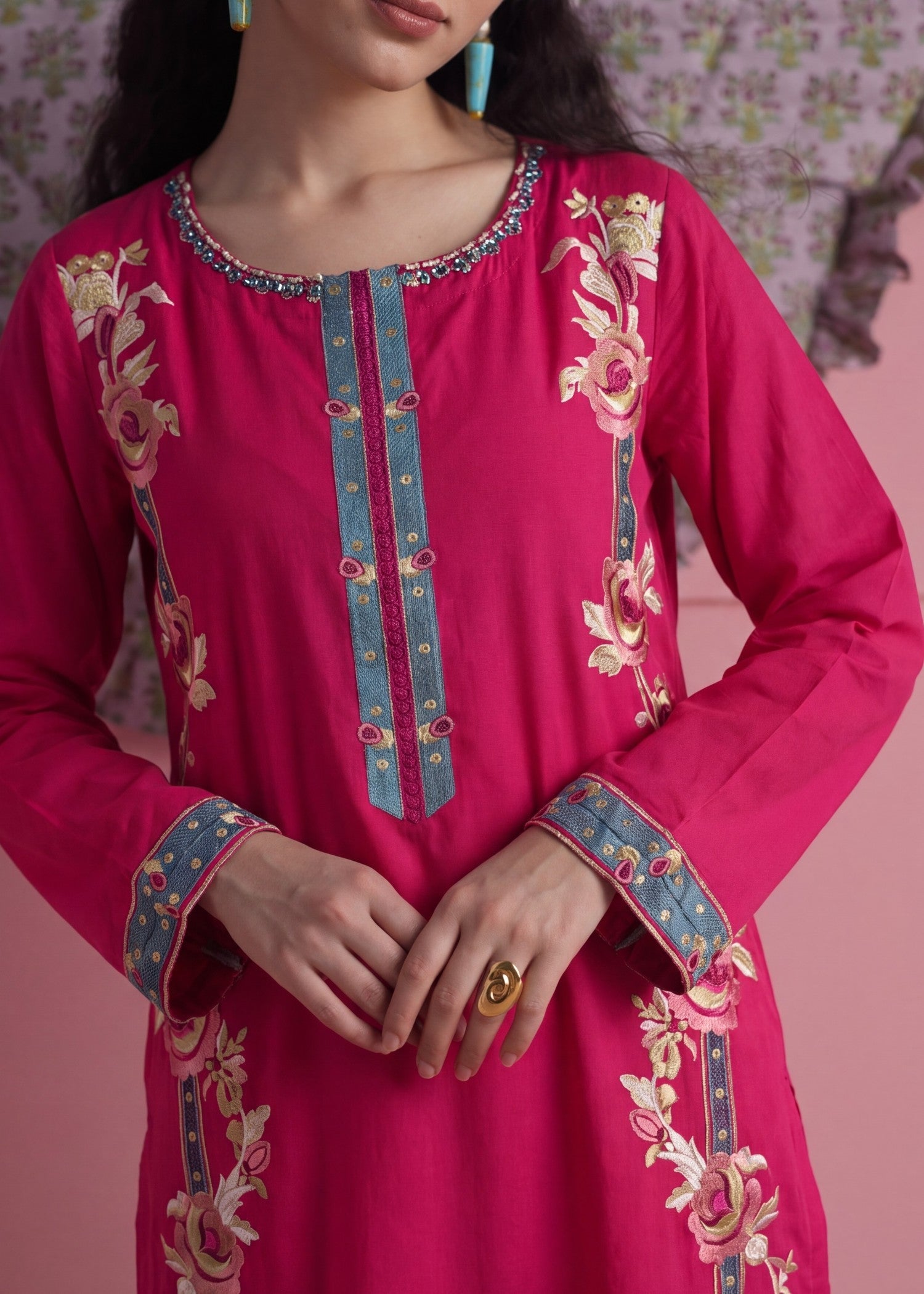 Crimson Lawn Embroidered Pakistani Suit Online in Sri Lanka India Australia