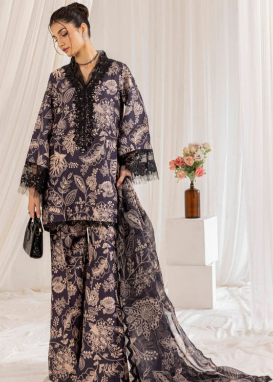Daily Wear Black Viscose Pakistani Suit Online in UK USA Canada