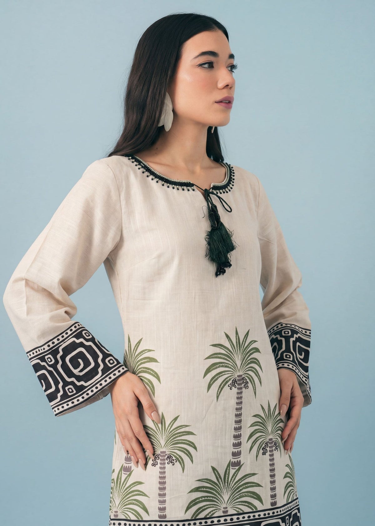 Daily Wear Khaddar Tunic Shirt & Trouser Online in Sri Lanka India Australia