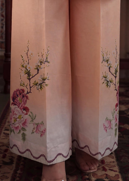 Daily Wear Peach Lawn Printed Suit Online in Dubai DXB UAE Abudhabi Meena Bazaar
