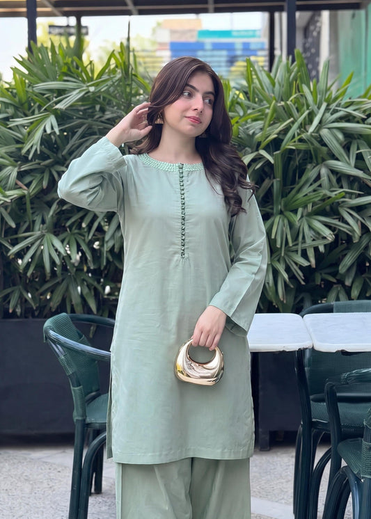 Daily Wear Pistachio Lawn Suit Online in Sri Lanka India Australia