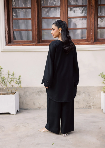 Black Lawn Kurta Set Pakistani Clothes Online in Dubai UAE Abudhabi Ajman Sharjah