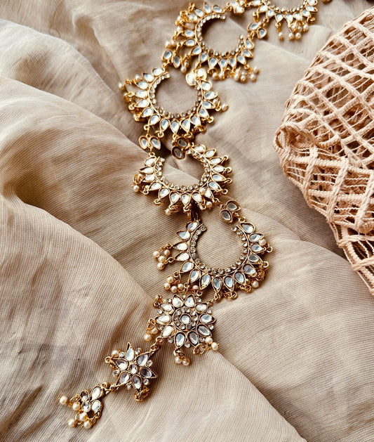 Desi Gold Paranda for Bridal Hair Online in UK USA Canada