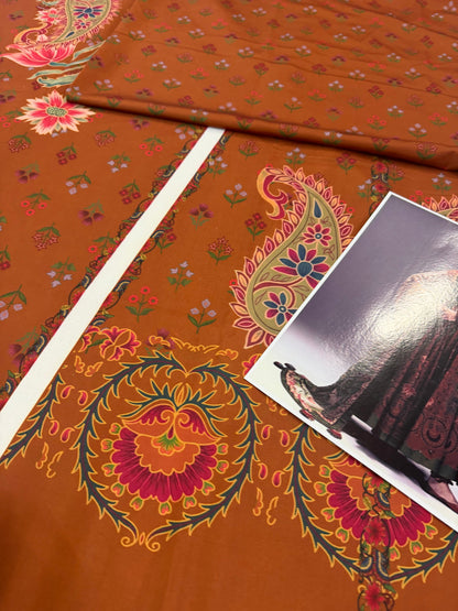 Designer Anarkali Lawn Dress Material Online in KSA Riyadh Saudi Arabia Oman Bahrain Qatar