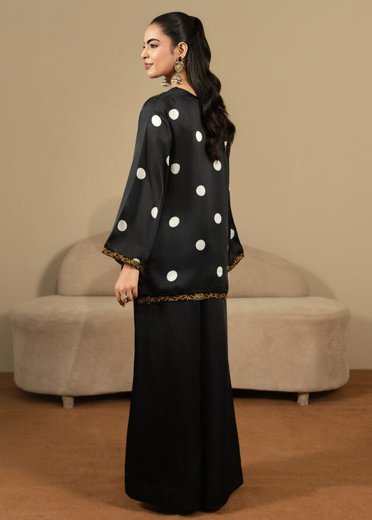 Designer Black Embroidered Silk Suit Online in Dubai DXB UAE Abudhabi Meena Bazaar