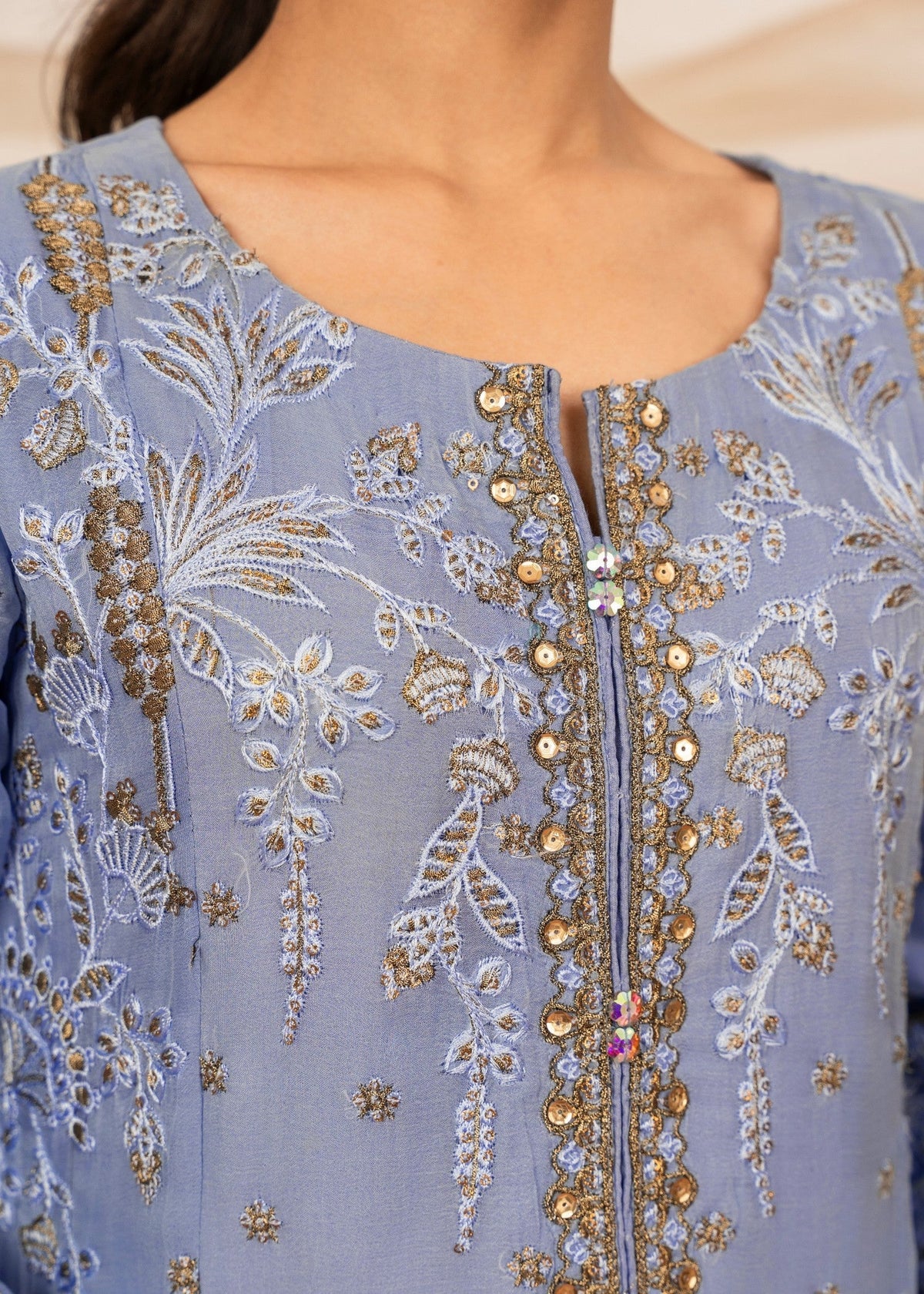Designer Blue Georgette Chiffon Sharara Online in Sri Lanka India Australia