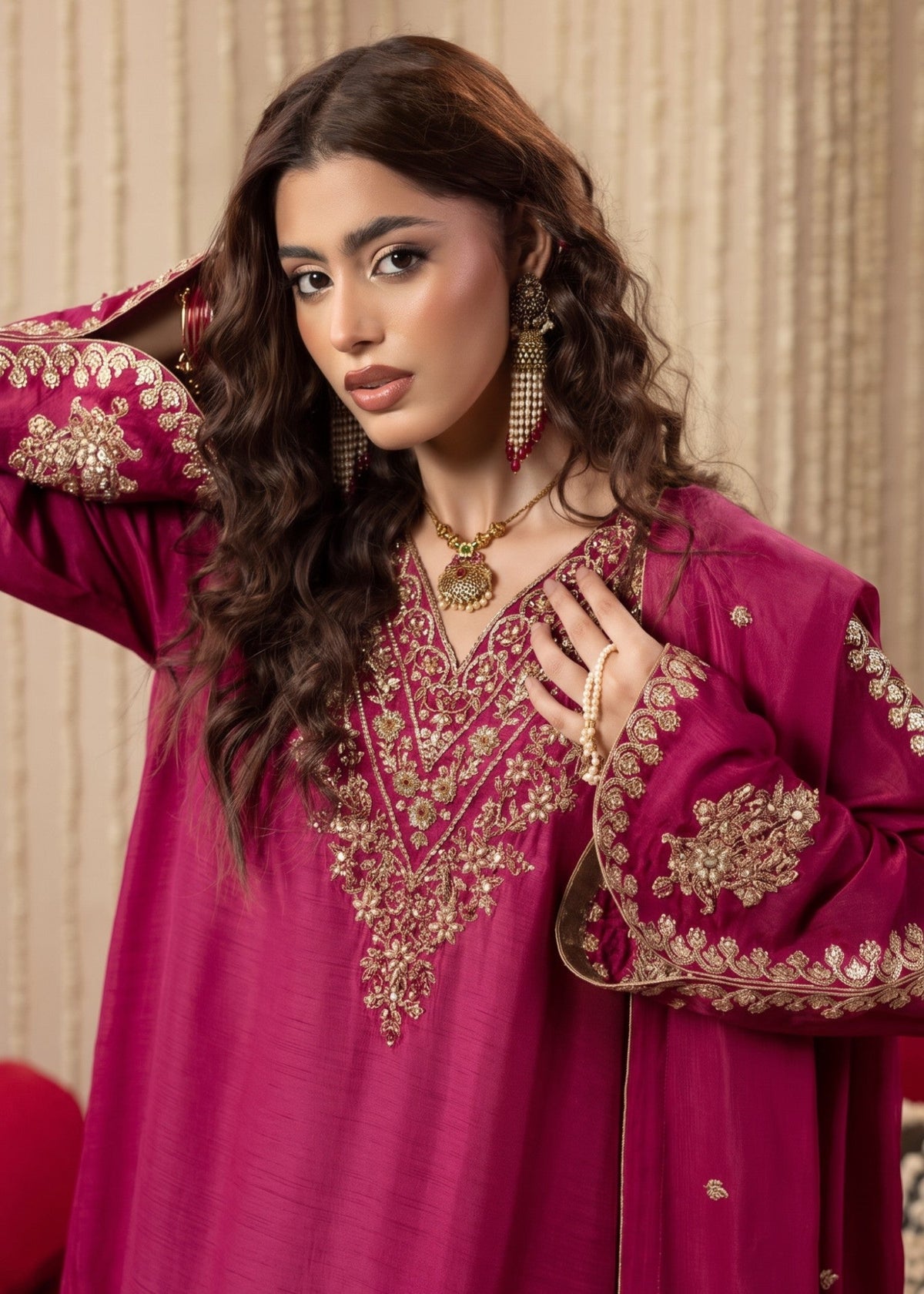 Designer Embellished Raw Silk Kaftan for Women Online in KSA Riyadh Saudi Arabia Oman Bahrain Qatar