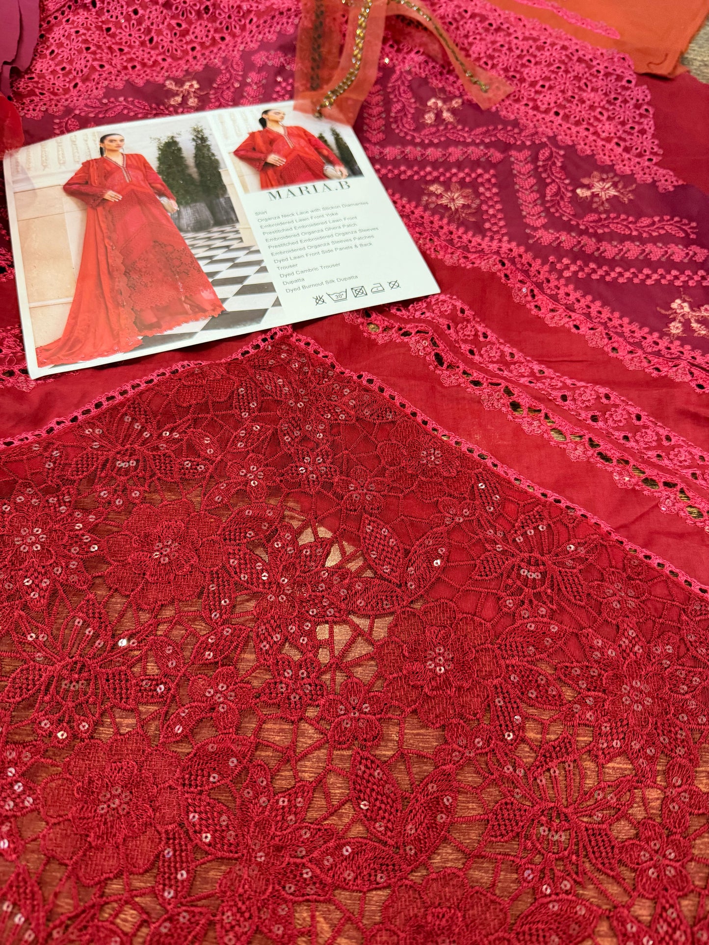 Designer Embroidered Lawn Suit Unstitched Online in Sri Lanka India Australia