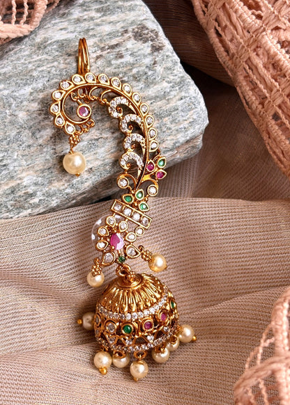 Designer Gold Plated Earrings for Women Online in KSA Riyadh Saudi Arabia Oman Bahrain Qatar