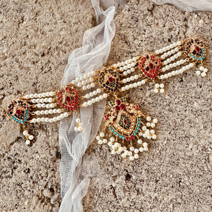Designer Gold Plated Malaa and Earrings Online in Sri Lanka India Australia