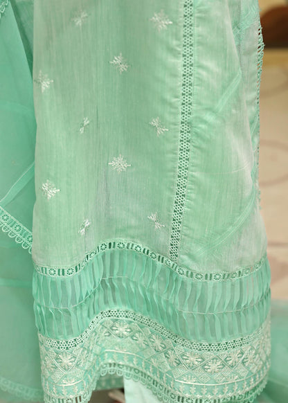 Designer Mint Green Cotton Salwar Suit Online in KSA Riyadh Saudi Arabia Oman Bahrain Qatar