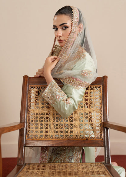Designer Mint Green Net Salwar Kameez Online in KSA Riyadh Saudi Arabia Oman Bahrain Qatar