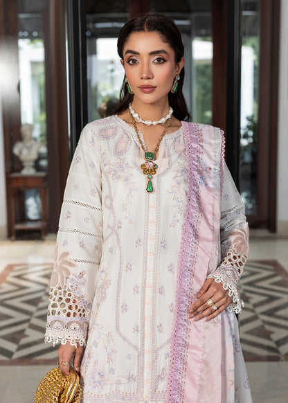 Designer Off-White Embroidered Lawn Suit Online in Dubai UAE Abudhabi Ajman Sharjah