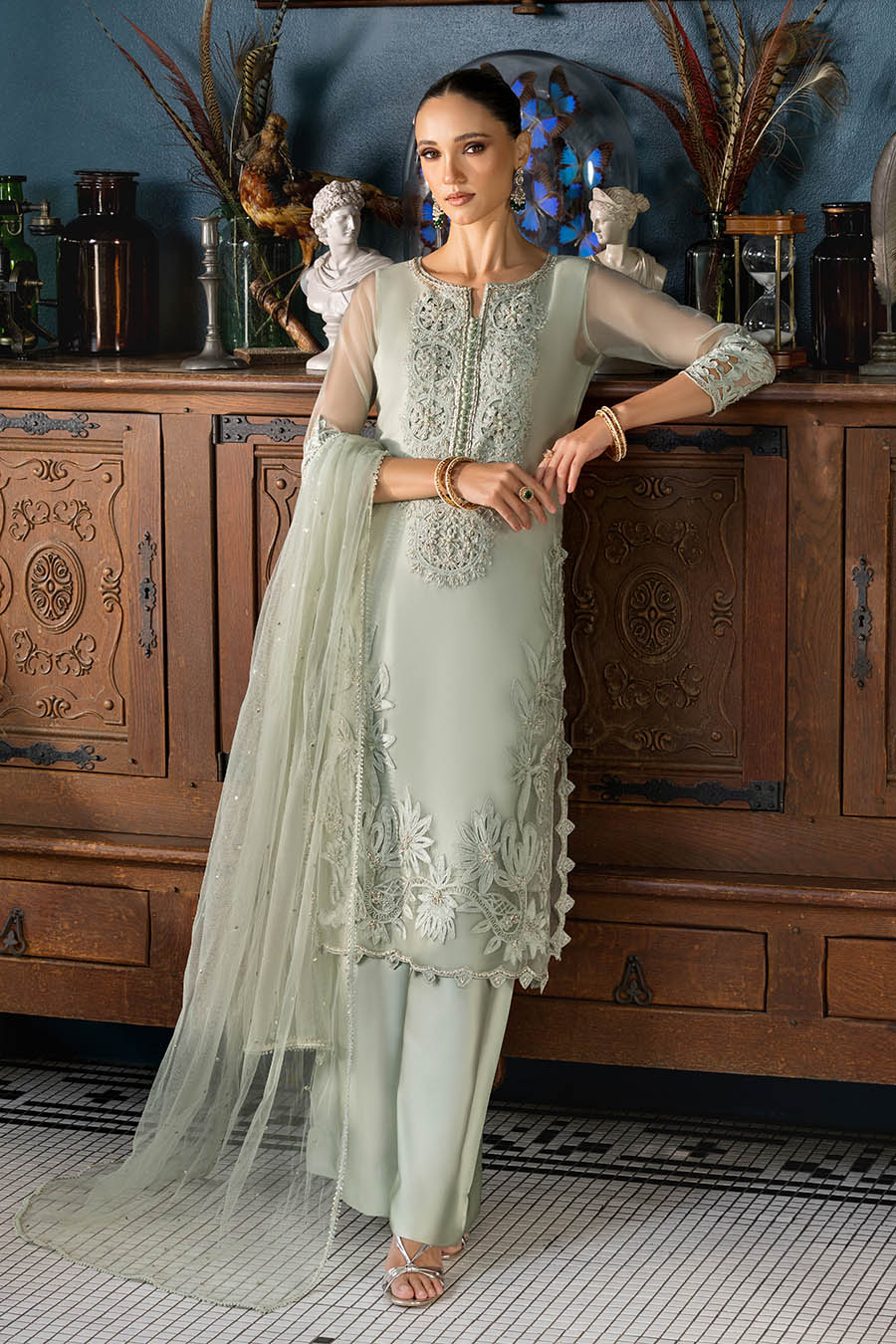 Designer Organza Sharara Online in Dubai DXB UAE Abudhabi Meena Bazaar