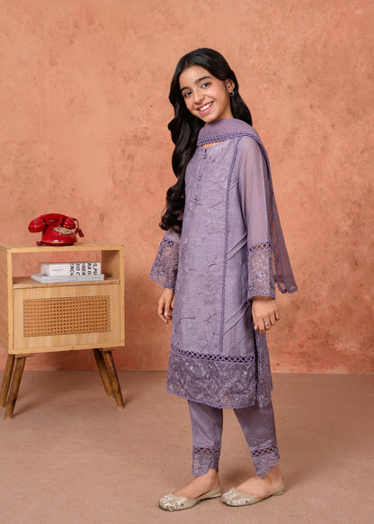 Designer Purple Cotton Silk Festive Suit Online in KSA Riyadh Saudi Arabia Oman Bahrain Qatar