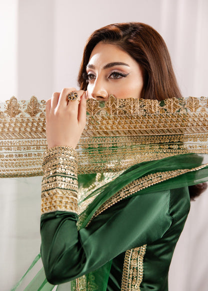 Designer Silk Embroidered Suit for Women Online in KSA Riyadh Saudi Arabia Oman Bahrain Qatar