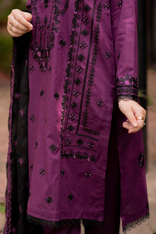 Lawn Embroidered Kurta with Pants